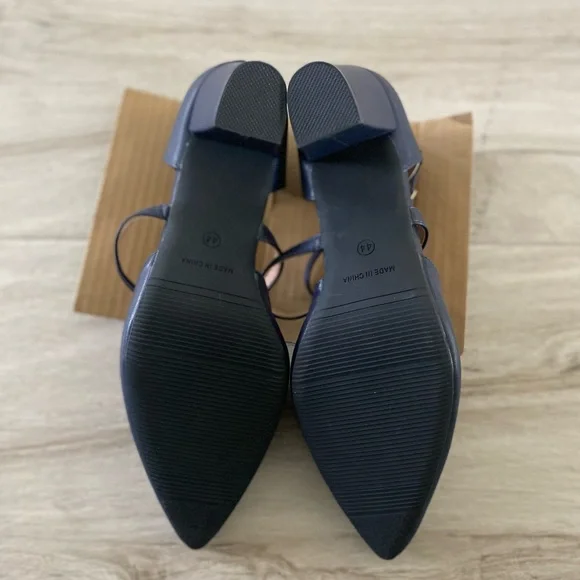 New Peijely Navy Blue Women's Shoes, Size 44/ 10 - Picture 6 of 8
